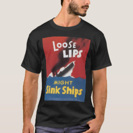 Camiseta Ligeros sueltos hunden barcos en la Segunda Guerra