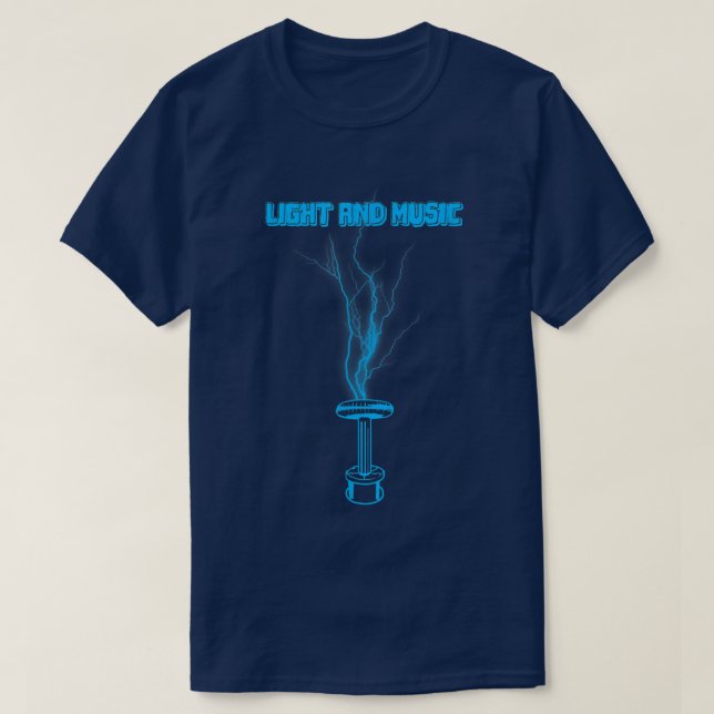 Camiseta Light and Music for Zeusaphone Lovers  (Diseño del anverso)