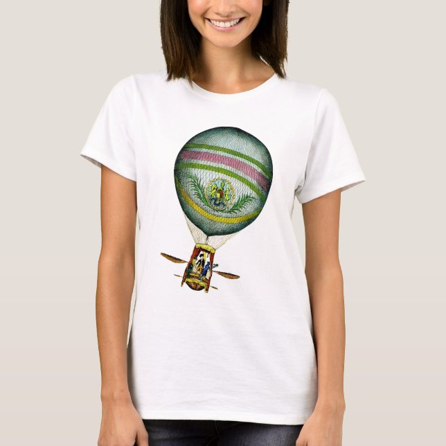 Camiseta Light Blue Hot Air Balloon (Anverso)