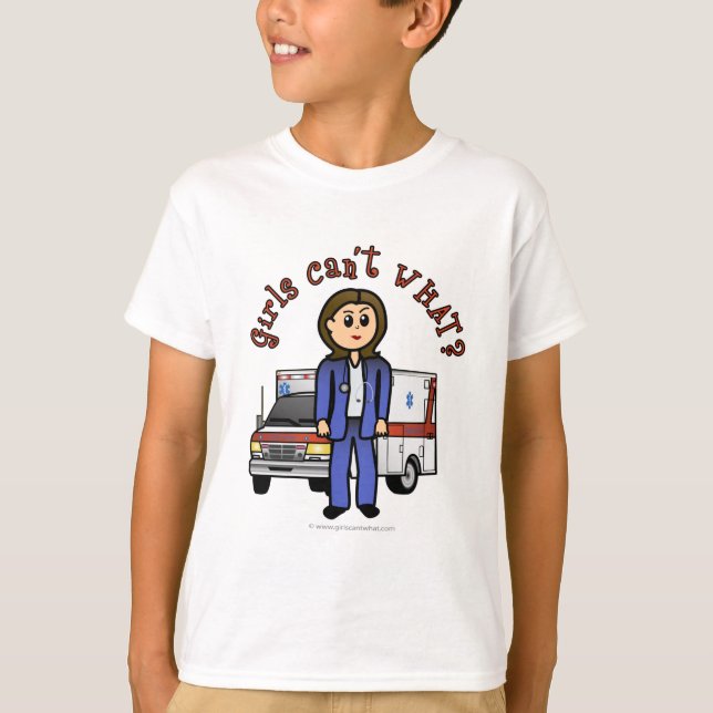 Camiseta Light EMT Paramedic Girl (Anverso)