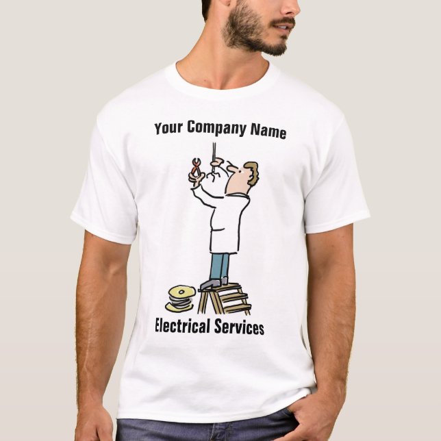 Camiseta Light Fitter de la compañía de servicios eléctrico (Anverso)