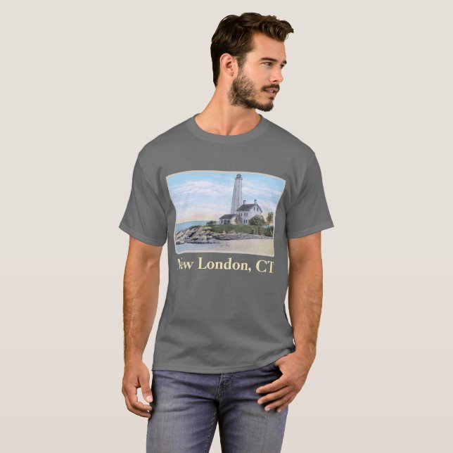 Camiseta Light House New London CT (Anverso completo)