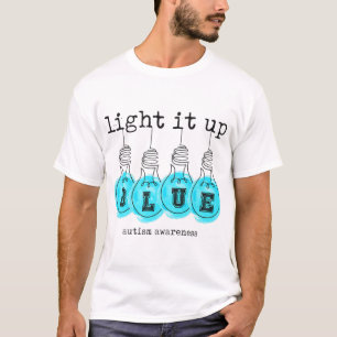 Camiseta Light It Up Blue Autism Awareness Premium T-Shirt1