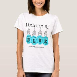 Camiseta Light It Up Blue Autism Awareness Premium T-Shirt1