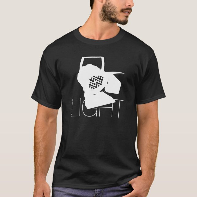 Camiseta Light  Lighting Technology Motif With Spotlight (Anverso)