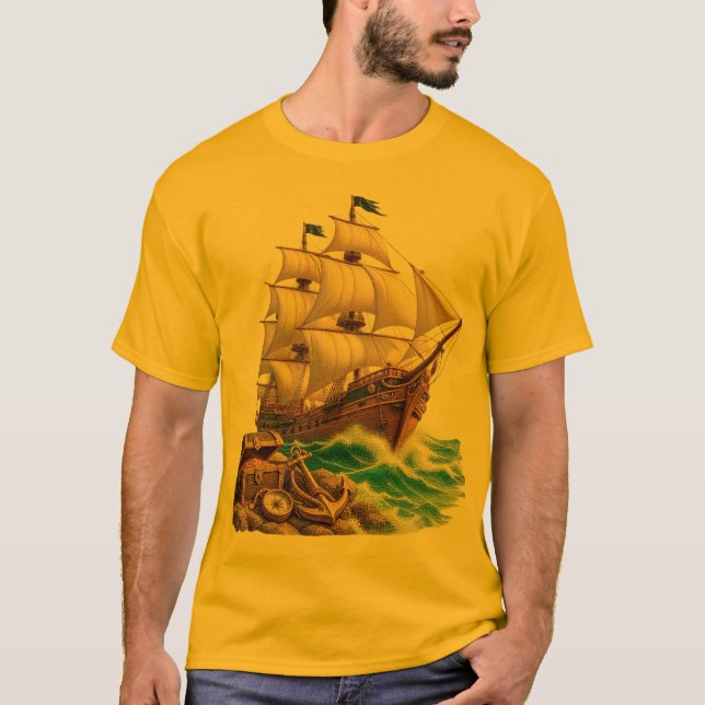 Camiseta Light Pirate Adventure Ship (Anverso)