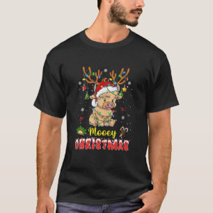 Camiseta Light Santa Hat Mooey Navidades Tshirt Highland Co