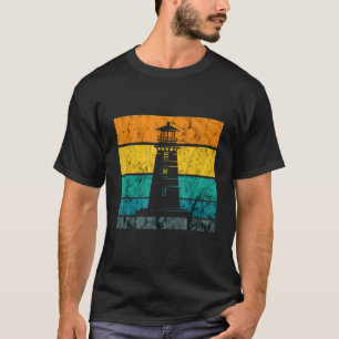 Camiseta Lighthouse Retro Vintage Beach Seaside Life Sailin