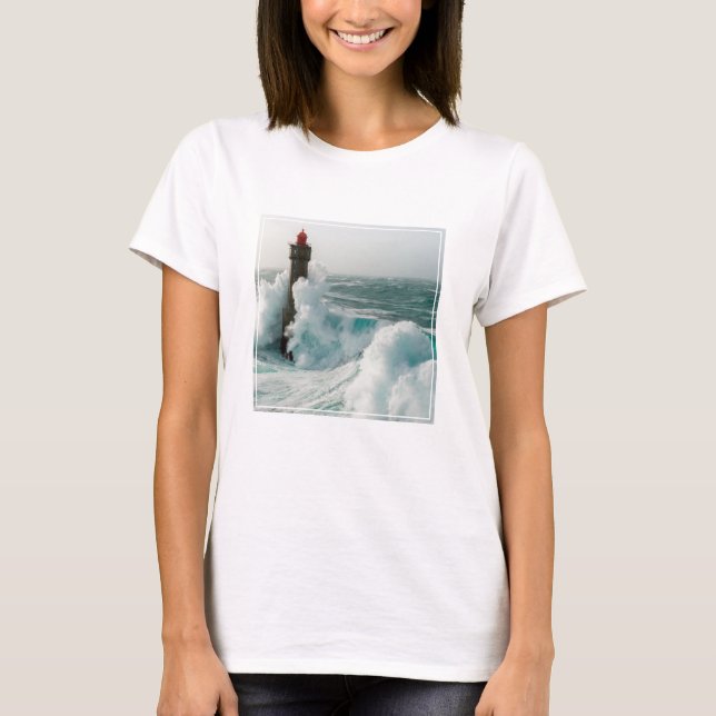 Camiseta Lighthouses | Jument Lighthouse Ouessant France (Anverso)