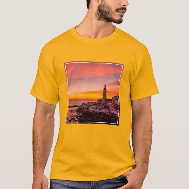 Camiseta Lighthouses |  Portland Head Cape Elizabeth Maine (Anverso)
