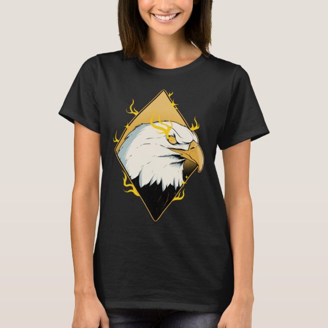 Camiseta Lightning American Bald Eagle Bird Watcher Bird Ea (Anverso)