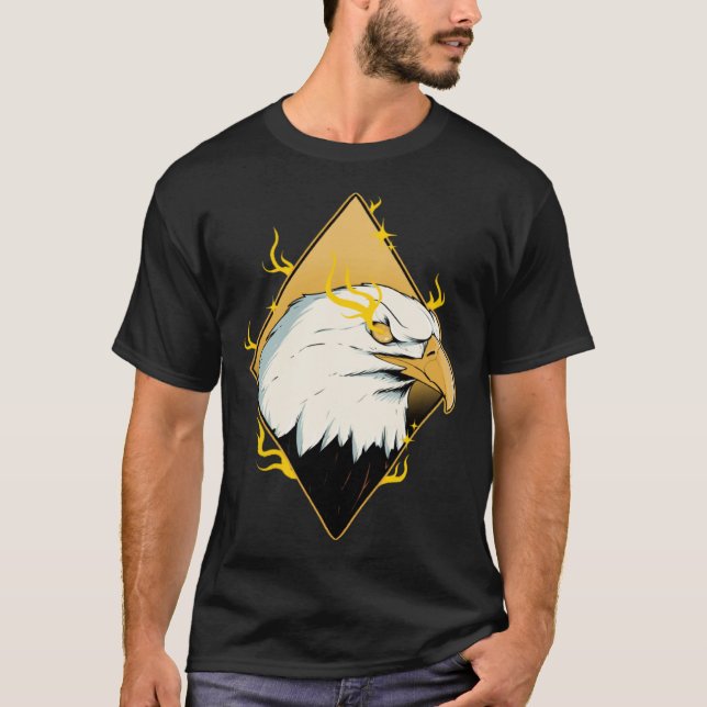 Camiseta Lightning American Bald Eagle Bird Watcher Bird Ea (Anverso)
