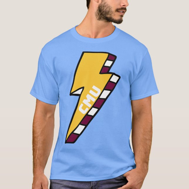 Camiseta Lightning Bolt Ove de la Universidad Central de Mi (Anverso)