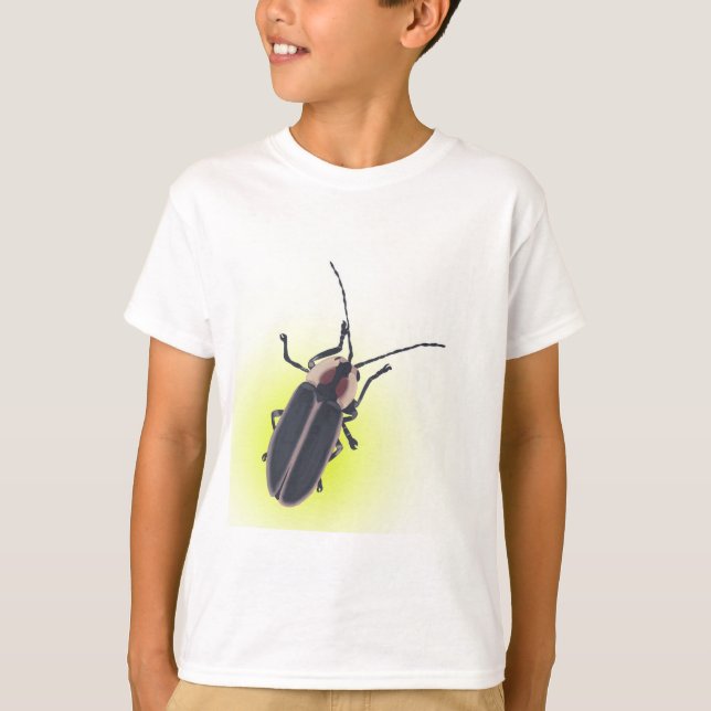 Camiseta Lightning Bug Insect con tee de pintura amarillo b (Anverso)