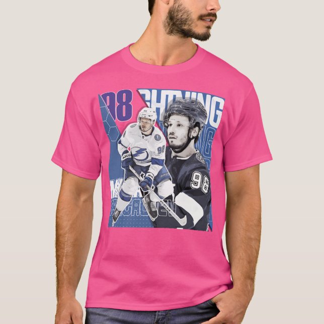 Camiseta Lightning de camisas de hockey Mikhail Sergachev (Anverso)
