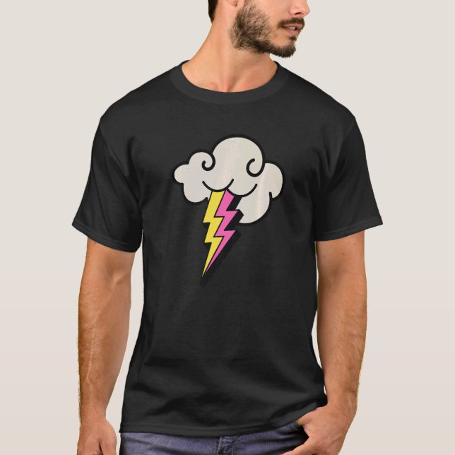 Camiseta Lightning Lightning Retro Electricidad Storm・ (Anverso)
