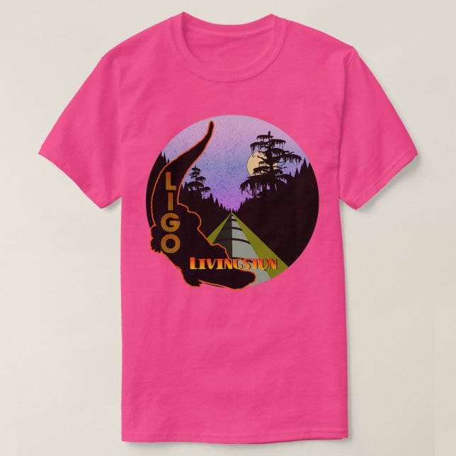 Camiseta LIGO Livingston azul TShirt (Diseño del anverso)