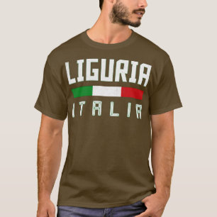 Camiseta Liguria Italia Diseño tipográfico
