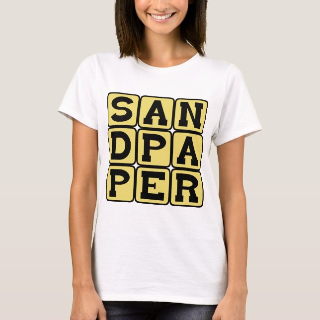 Camiseta Lija, Herramienta de Carpintero (Anverso)