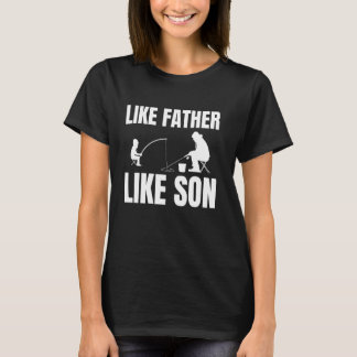Camiseta Like Father Like Son Ice Fishing