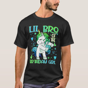 Camiseta Lil Bro de la Cumpleañera Unicornio Fanfarroneando