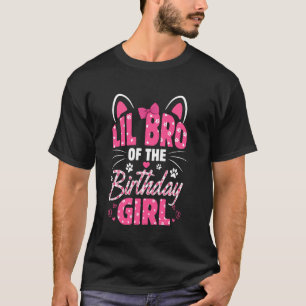 Camiseta Lil Bro De La Matc De La Familia Cat Kitty, Chica