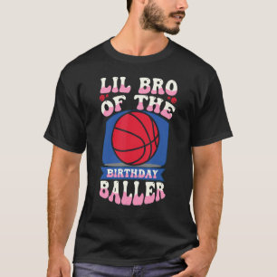 Camiseta Lil Bro Del Tema Del Baller De Baloncesto De Cumpl