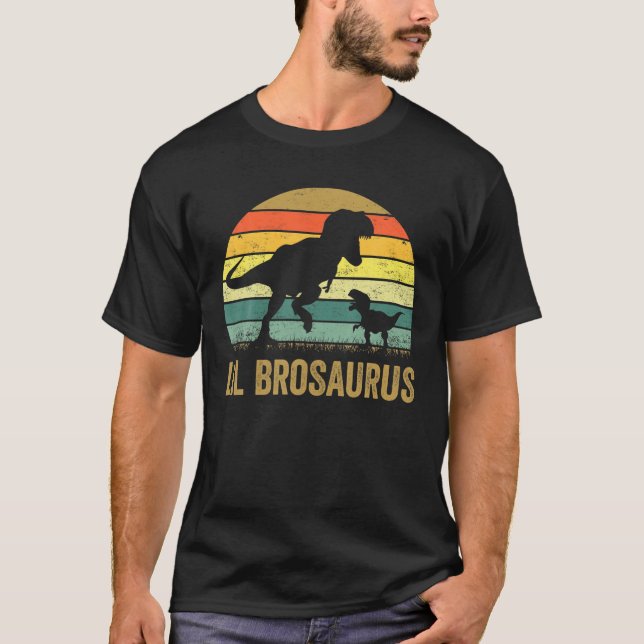 Camiseta lil BroSaurus T Rex Dinosaur lil Bro Saurus (Anverso)