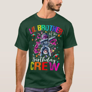 Camiseta Lil Brother Birthday Crew Planetas Espaciales Astr