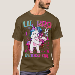 Camiseta Lil hermano de Chica de cumpleaños muere litro Uni