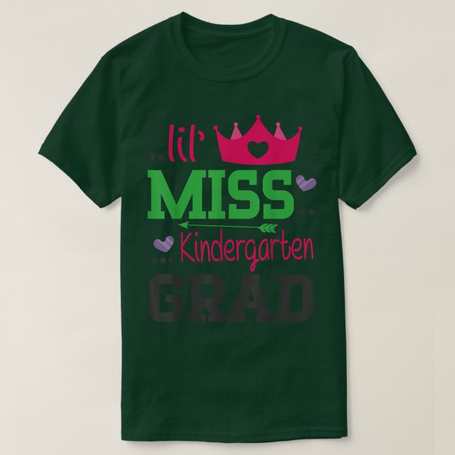 Camiseta Lil Miss Kindergarten Grad El Último Día De La Esc (Diseño del anverso)