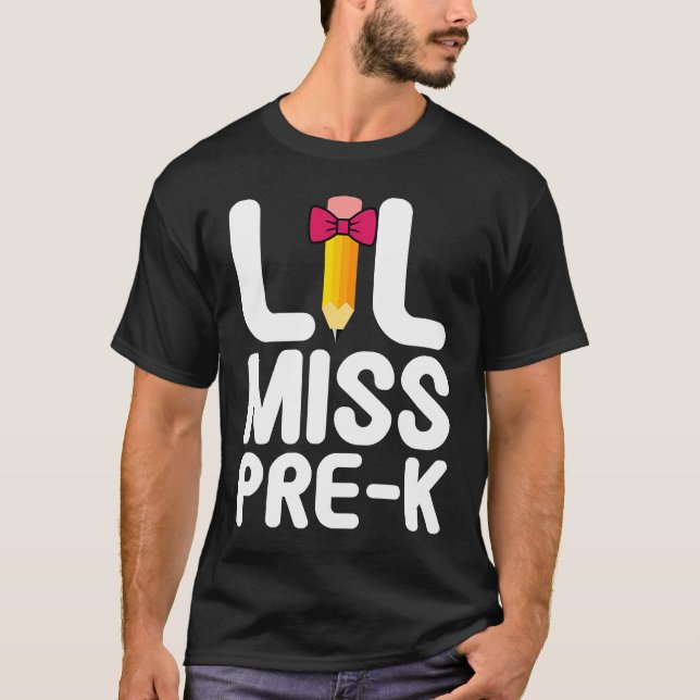 Camiseta Lil Miss Pre K Cute Pre Kindergarten School (Anverso)