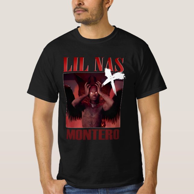 Camiseta " Lil Nas X Llámame Por Su Nombre 2021 " (Anverso)