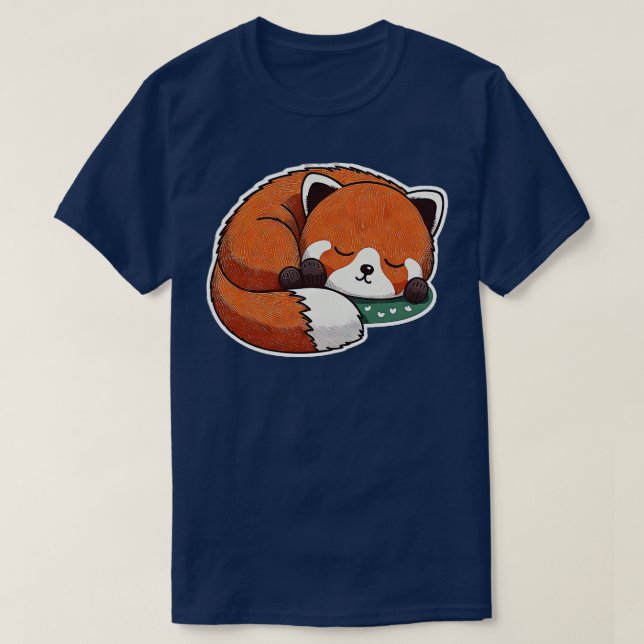 Camiseta Lil Red Panda Nap (Diseño del anverso)