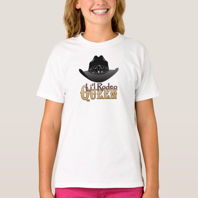 Camiseta Li'l Rodeo Queen Cowgirl (Anverso)
