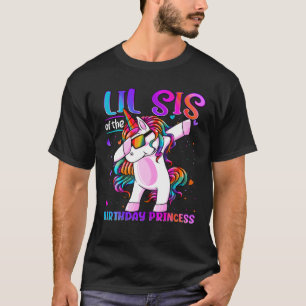 Camiseta Lil Sis De La Princesa De Cumpleaños Dabbing Unico