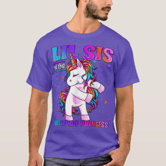 Camiseta Lil Sis de la princesa de cumpleaños que filtra Un