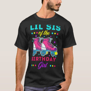 Camiseta Lil Sis del Chica de cumpleaños patinaje sobre pat