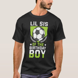 Camiseta Lil Sis Del Jugador De Fútbol Bday Tea