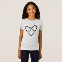 Lil' Sis Hermana Niños Script Flecha Corazón Boho