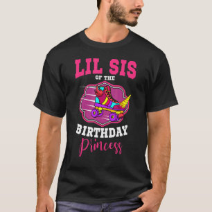 Camiseta Lil Sis Of The Birthday Princess Roller Skates Ska