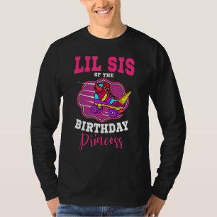 Camiseta Lil Sis Of The Birthday Princess Roller Skates Ska