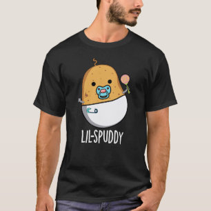 Camiseta Lil-spuddy Gracioso Potato Pun Dark BG