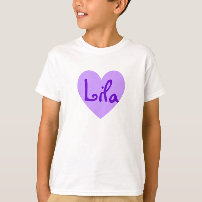 Camiseta Lila en morado (Anverso)