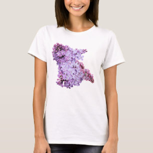 Camiseta Lila fresco violeta floral primavera
