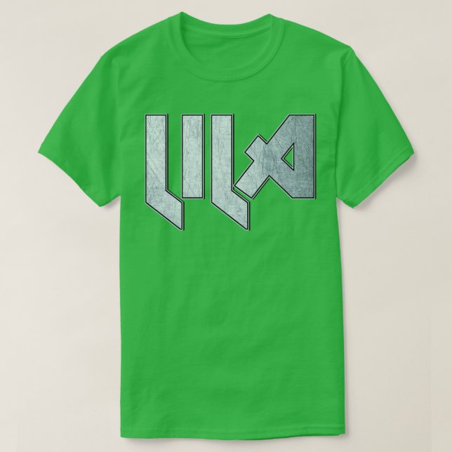Camiseta Lila metalizado fuerte (Diseño del anverso)