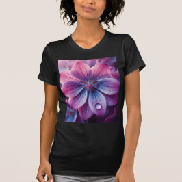 Camiseta Lilac Floral Púrpura y Rosa