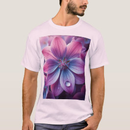 Camiseta Lilac Floral Púrpura y Rosa