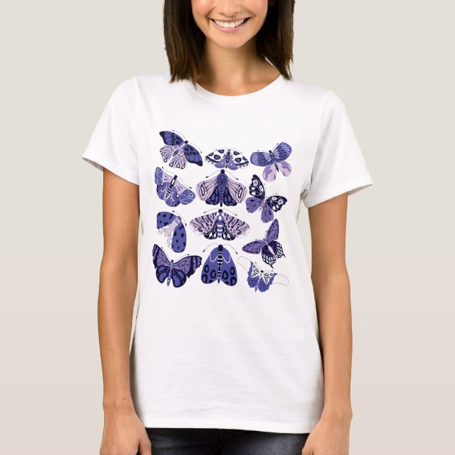 Camiseta Lilac Morple Moth y Butterfly T-Shirt (Anverso)