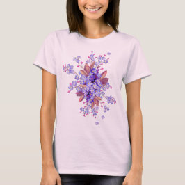 Camiseta Lilac olvido-me-not Boda de flores